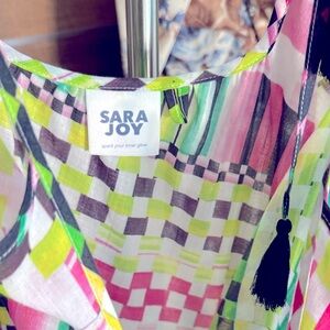 Sara Joy Multicolor Checkered Dress